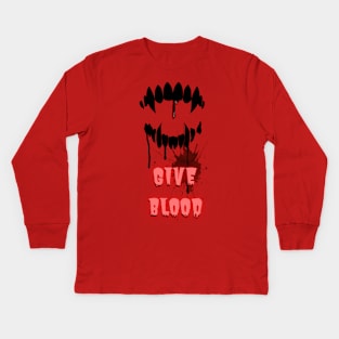 GIVE BLOOD - Bone Garden Poster Kids Long Sleeve T-Shirt